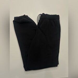 Athleta Small Tall Black Fleece Jogger Sweatpants